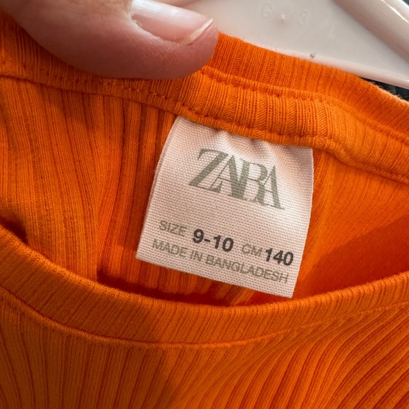 Orange Ruffle Sleeve Top - Picture 2 of 2